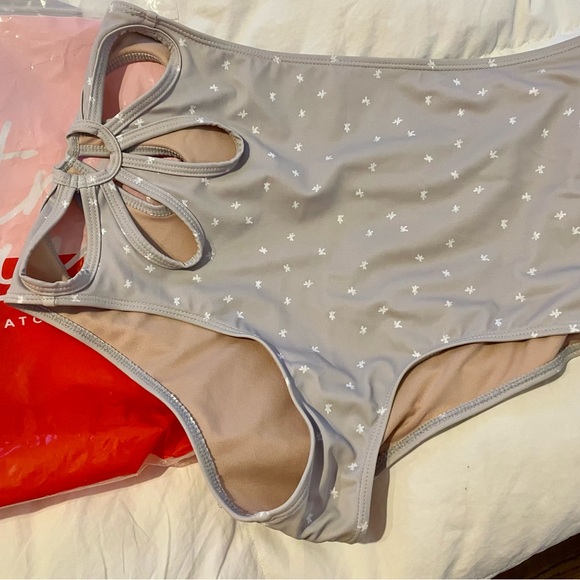 Kortni Jeane high waist cut out bathing suit-M (top and bottom) - Picture 3 of 4